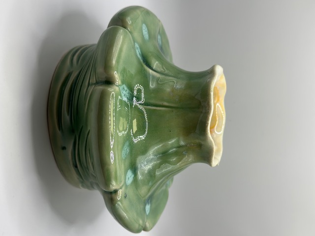 green ceramic vase